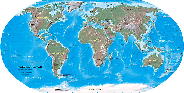The United States World Map 2010. of the United States.